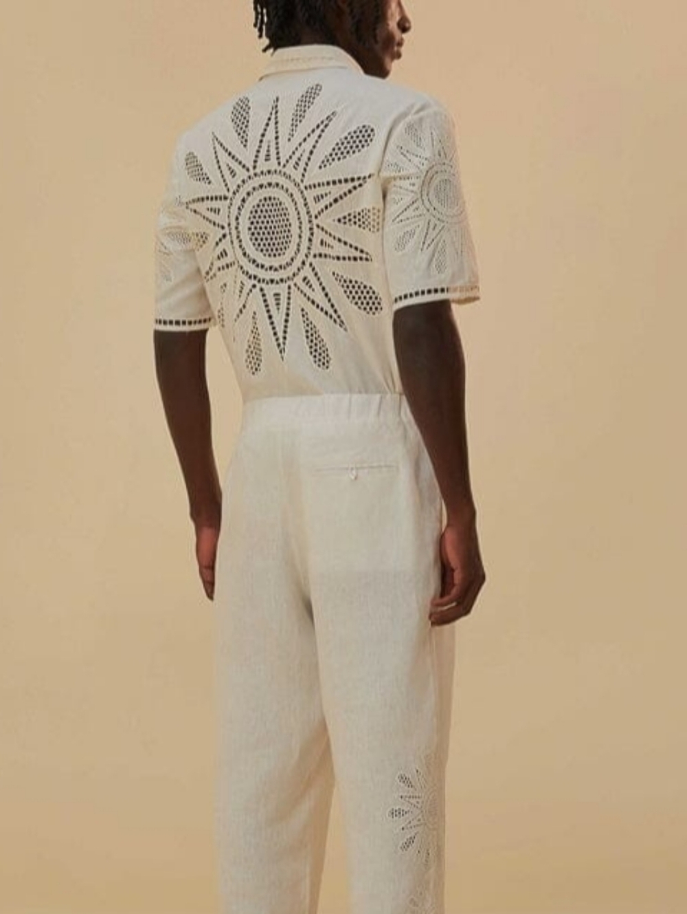 FARM Rio Maxi Sunset Richelieu Regular Fit Embroidered Linen Shirt, Size XS - Picture 3 of 9
